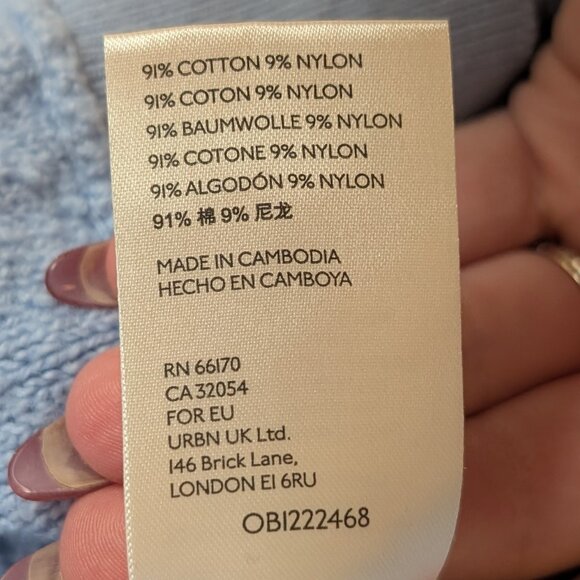 Free People Found My Friend Pullover in Sky Blue Size Small - Boucle Knit - Picture 11 of 12